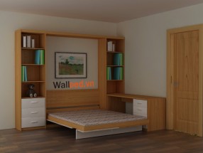Giường gỗ gấp thông minh