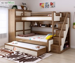 9+ Mẫu Giường Tầng Gỗ Tự Nhiên Cho Bé