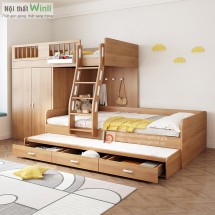 9+ Mẫu Giường Tầng Gỗ Tự Nhiên Cho Bé