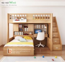 9+ Mẫu Giường Tầng Gỗ Tự Nhiên Cho Bé