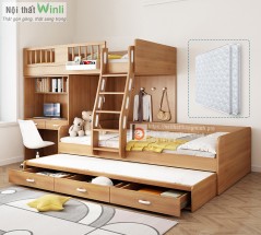 9+ Mẫu Giường Tầng Gỗ Tự Nhiên Cho Bé