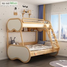 Giường tầng cho bé dễ thương kiểu dáng dễ thương